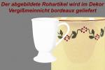 Fußtasse Vergissmeinnicht bordeaux