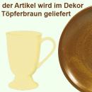 Fußtasse braun