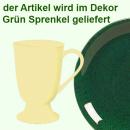 Fußtasse grün Sprenkel