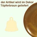 Glocke 5,0 cm braun