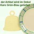 Glocke groß karo grün-blau