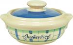 Gurkentopf karo grün-blau