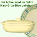 Wursttopf karo grün-blau