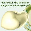 Herzdose Dekor Margueritenblume