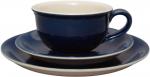 Kaffeegedeck glänzend blau