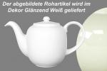Kaffeekanne 0,9 l glänzend weiß