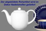 Kaffeekanne 0,9 l blau Nadelstreifen
