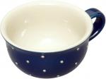 Kaffeeobertasse Blau 1 Punkt