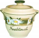 Knoblauchtopf Dekor Margueritenblume