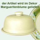 Käseglocke mit Platte 20 Dekor Margueritenblume