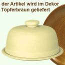 Käseglocke mit Platte 20 braun