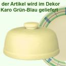 Käseglocke 20 obere karo grün-blau