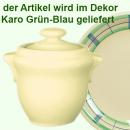 Küchendose karo grün-blau