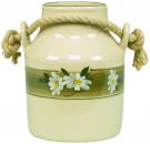 Milchkanne H 13 cm Dekor Margueritenblume
