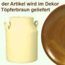 Milchkanne H 23 cm braun