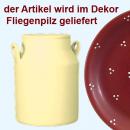 Milchkanne H 13 cm Fliegenpilz