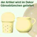 Mollytasse mit Sieb und Deckel Gänseblümchen
