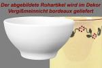 Müslischale 13 mit Schrift (1 Zeile) Vergissmeinnicht bordeaux