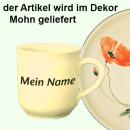 Namensbecher (2 Zeilen) Mohn