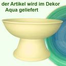 Obstschale mit Fuß Aqua