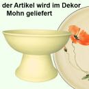 Obstschale mit Fuß Mohn