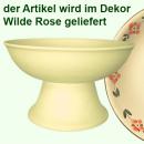 Obstschale mit Fuß Wilde Rose