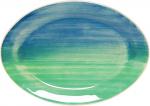 Platte 29 oval Aqua