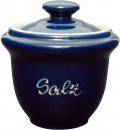 Salztopf glänzend blau