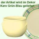 Schmalztopf 250 ml karo grün blau