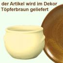 Schmalztopf 250 ml braun