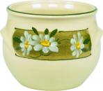 Schmalztopf 250 ml Dekor Margueritenblume