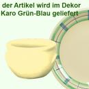 Schmalztopf 100 ml karo grün-blau