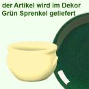Schmalztopf 50 ml grün Sprenkel