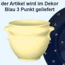 Schmalztopf blau 3 Punkt
