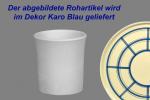 Schnaps-/Eierbecher mit Schrift (1 Zeile) karo