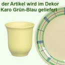 Schnapsbecher karo grün-blau
