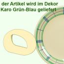 Serviettenring karo grün-blau