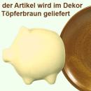 Sparschwein mittel braun