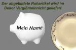 Sparschwein mittel mit Schrift (1 Zeile) Vergissmeinnicht