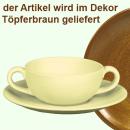 Suppentasse komplett braun