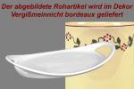 Tablett 25 oval Vergissmeinnicht bordeaux