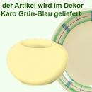 Teelicht karo grün-blau