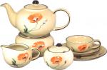 Teeservice 21-teilig Mohn