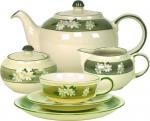 Teeservice 21-teilig Dekor Margueritenblume