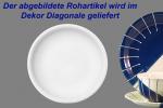 Dessertteller 19 mit Schrift (2 Zeilen) Diagonale