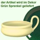 Tiegel grün Sprenkel