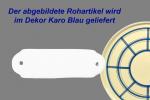 Türschild mit Schrift (1 Zeile) karo
