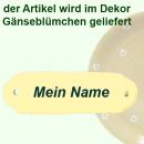 Türschild mit Schrift (1 Zeile) Gänseblümchen