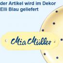 Türschild mit Schrift (1 Zeile) Elli blau