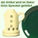 Windlicht grün Sprenkel